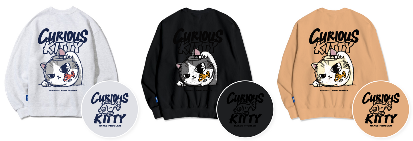 TSP-29 Curious Cat Sweatshirt