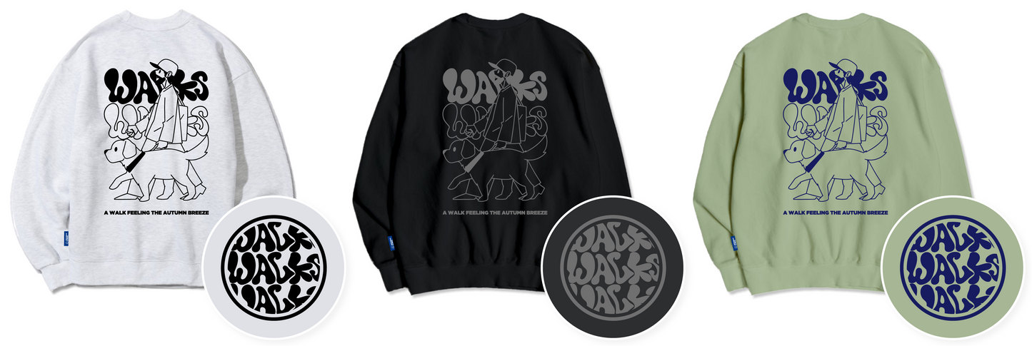 TSP - 33 Walking with Dog Sweatshirt