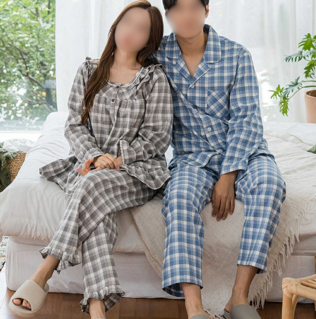 TSP-82 CARINA Cotton Couple Pajamas Set