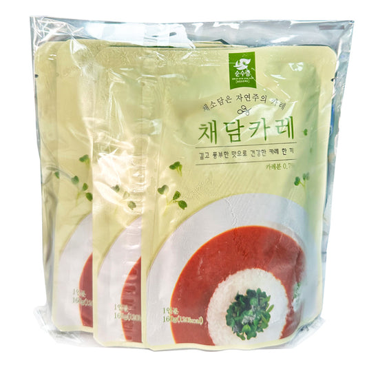 [순수람] 채소를 담은 채담카레 (160g x 4봉)