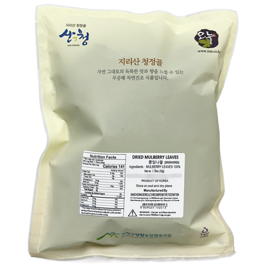 [Sancheong] Jirisan Sancheong Mulberry Leaf Vegetable 50g