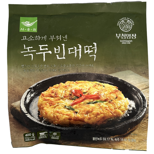 [Saongwon] Green bean bindae-tteok 400g