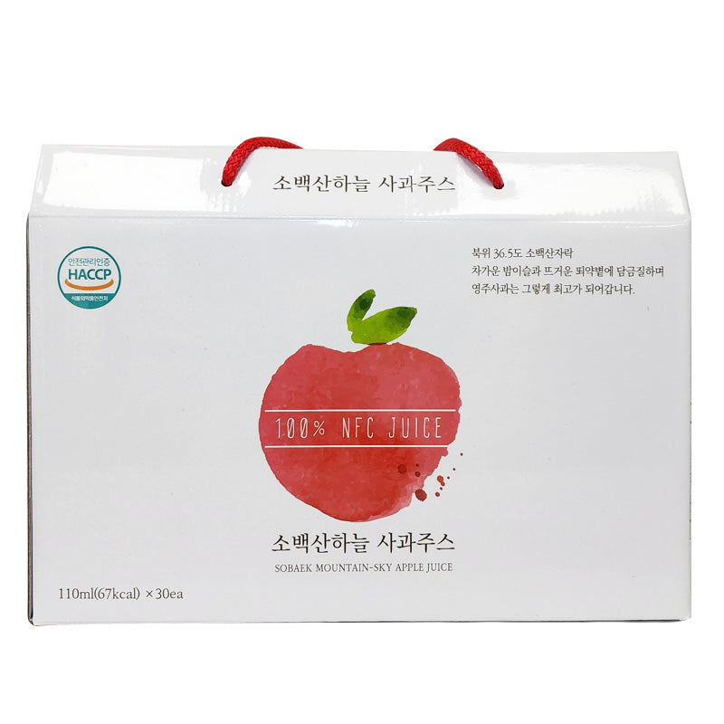 [소백산하늘] 사과주스 (110ml x 30팩)