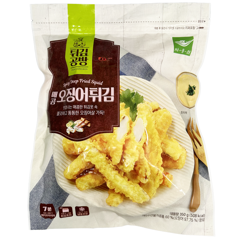 [Saongwon] Fried Food Workshop Spicy Squid Fry 350g