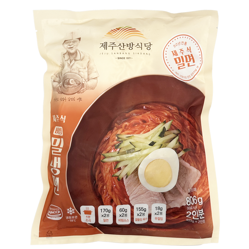 [다담푸드]제주 산방식당 비빔 밀냉면 806g