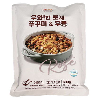 [밀라노푸드] 우와!한 로제 쭈꾸미 우동 630g