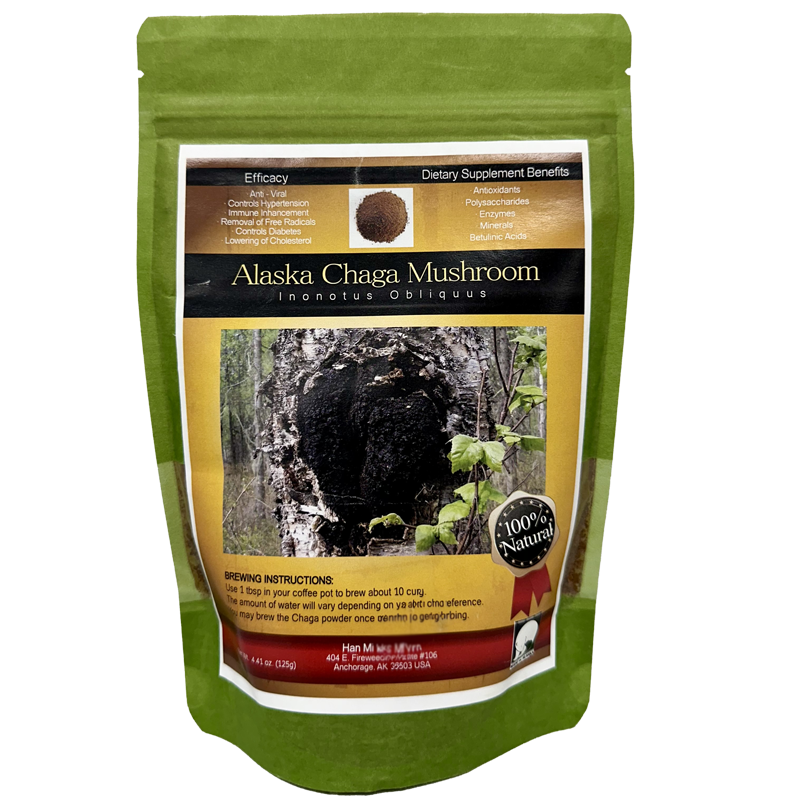 Alaska Chaga Mushrooms 125g