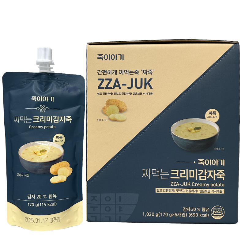 [Jjajuk] Jjajukiyagi Creamy Potato Porridge 1,020g