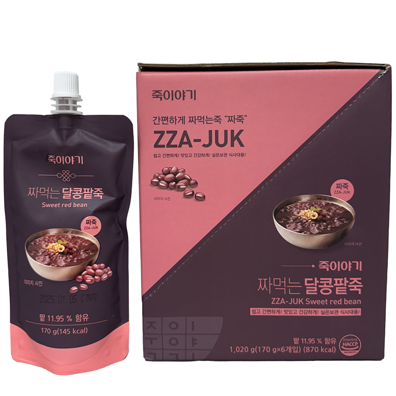 [Jjajuk] Jjajukiyagi Jjamppong Red Bean Porridge 1,020g