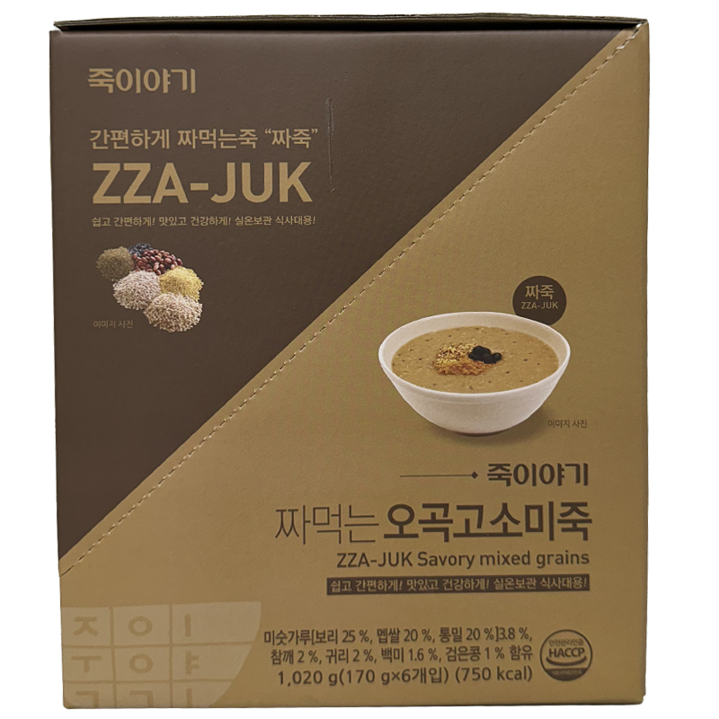 [Jjajuk] Jjukiyagi Five Grain Gosomijuk 1,020g