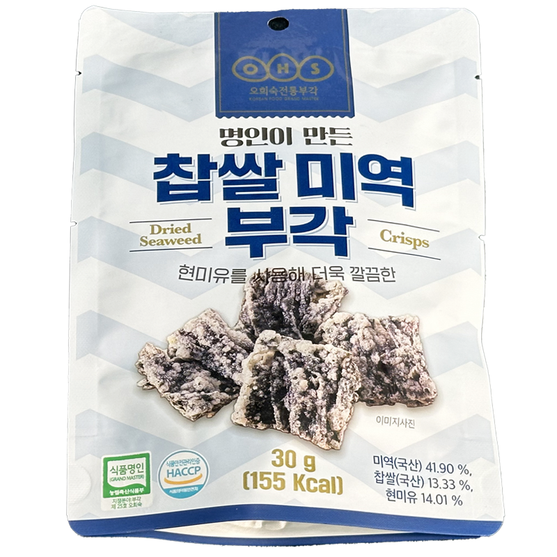 [하늘바이오] 찹쌀 미역 부각 30g