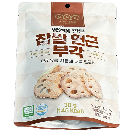 [하늘바이오]찹쌀 연근 부각 30g