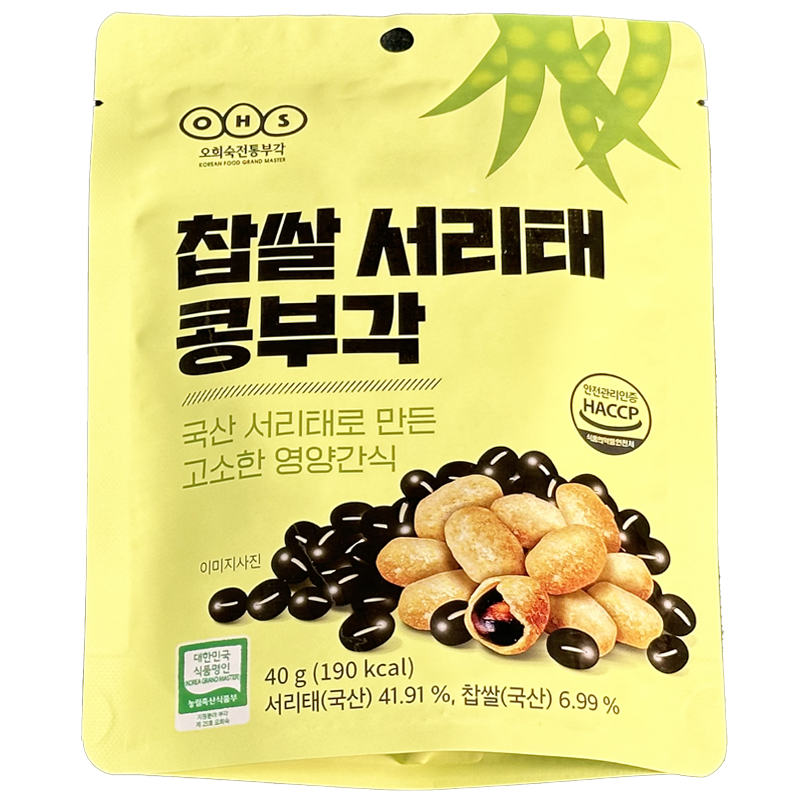 [1+1] 찹쌀 서리태 콩부각 40g