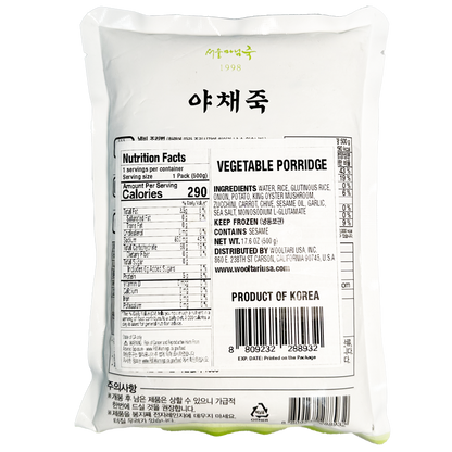 [로뎀푸드] 서울마님 야채죽 500g