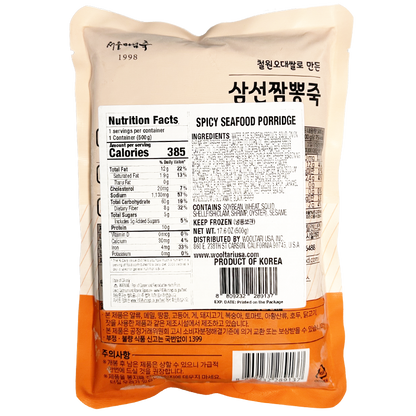 [로뎀푸드] 철원 오대쌀로 만든 삼선 짬뽕죽 500g