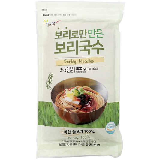 [Hyojawon] Barley noodles made only with barley 500g