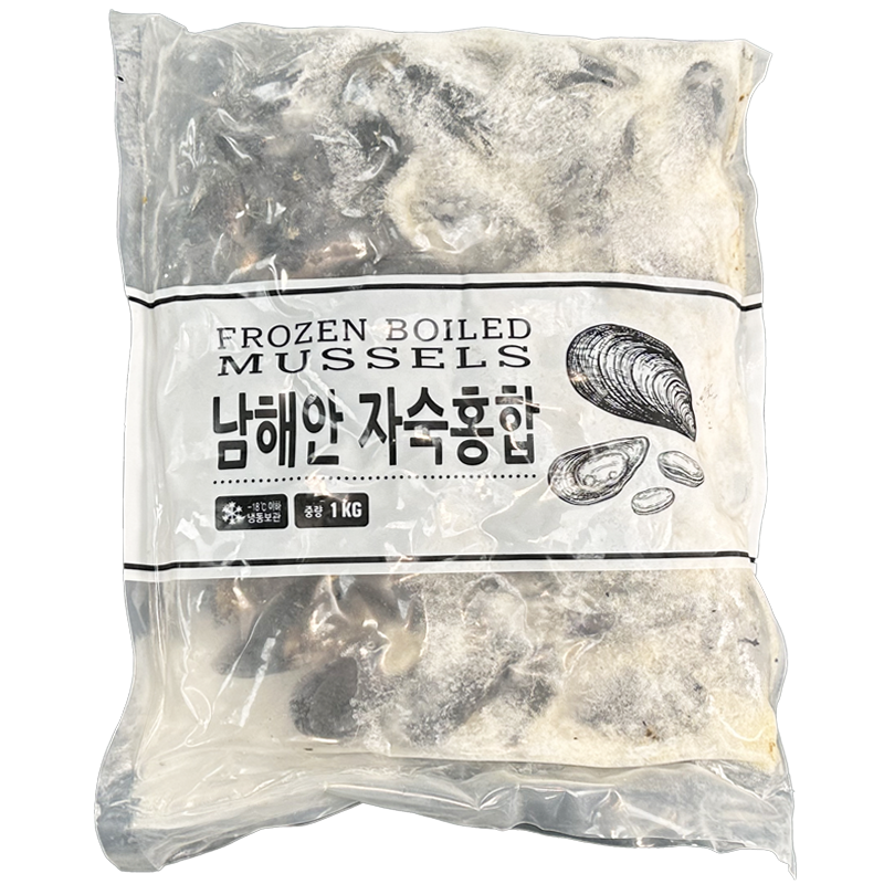 남해안 자숙 홍합 1kg