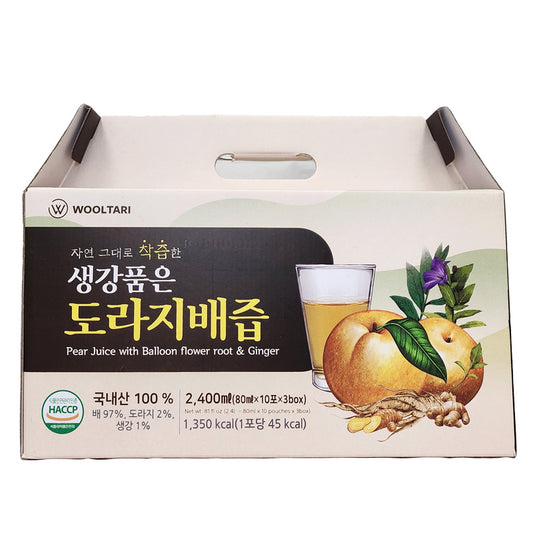 [슬로푸드] 생강품은 도라지 배즙 80g x 30ea