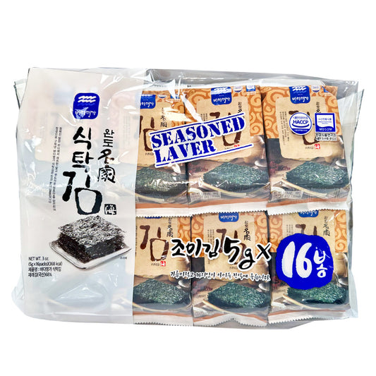 [바다명가] 완도명가 식탁김 5g x 16pcs