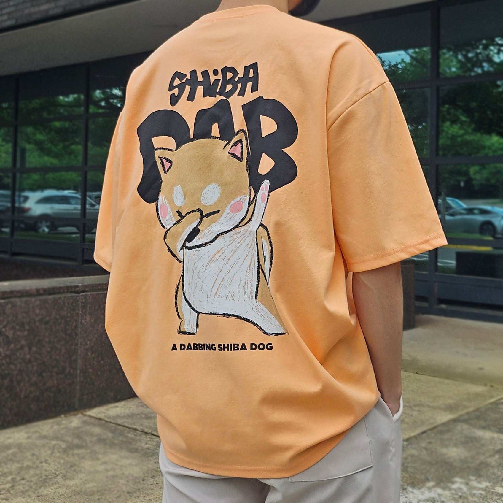 Unisex] TS-15 Shiba Inu DAB T-shirt – Gogotoyoumall