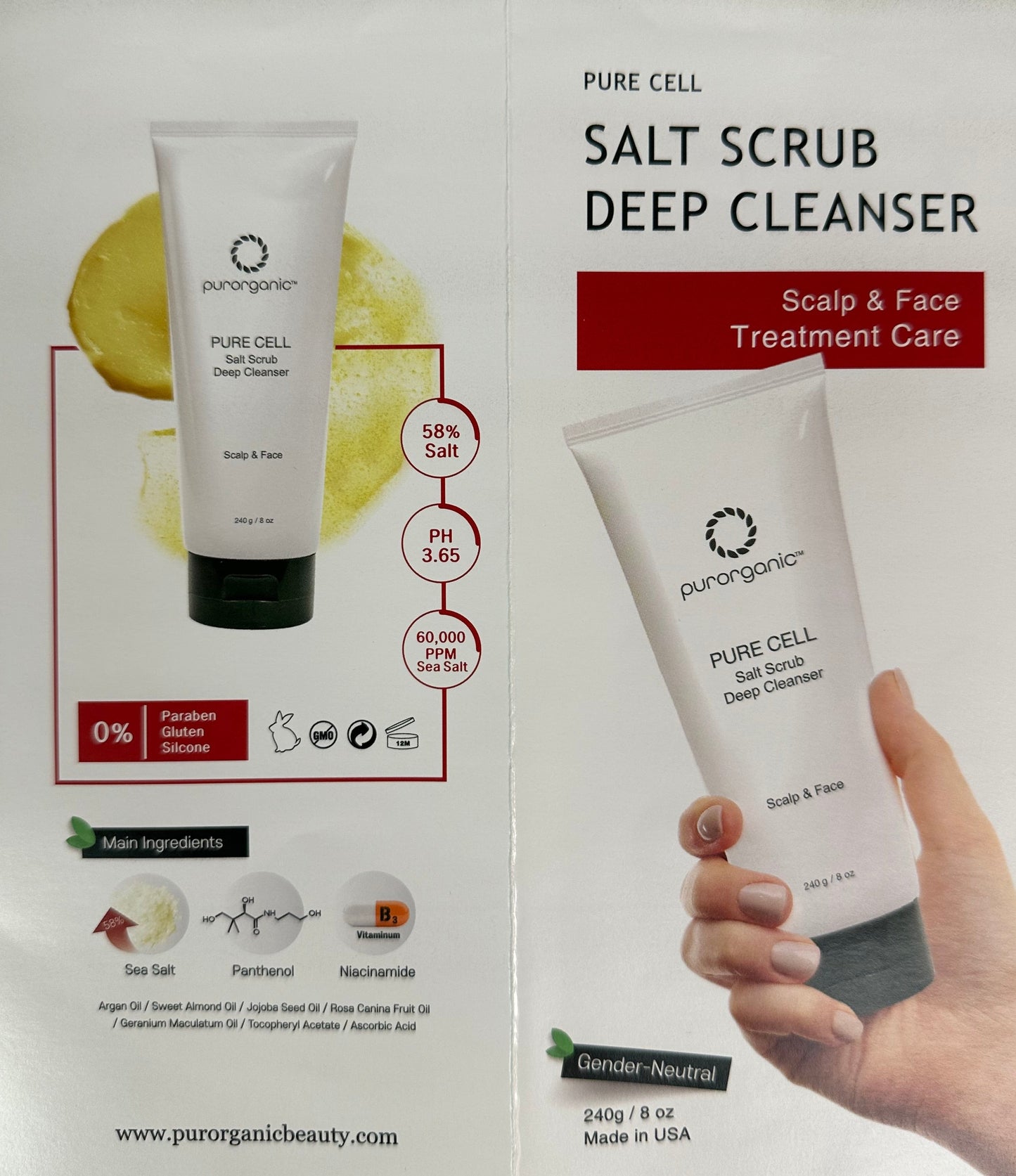 [Perorganic] Salt Scrub Deep Cleanser 240g