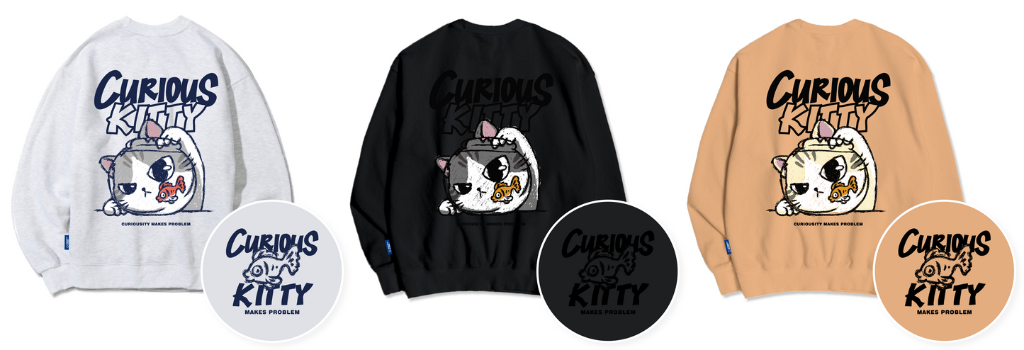 [Pre-Order] TSP - 29 F/W Curious Cat Sweatshirt