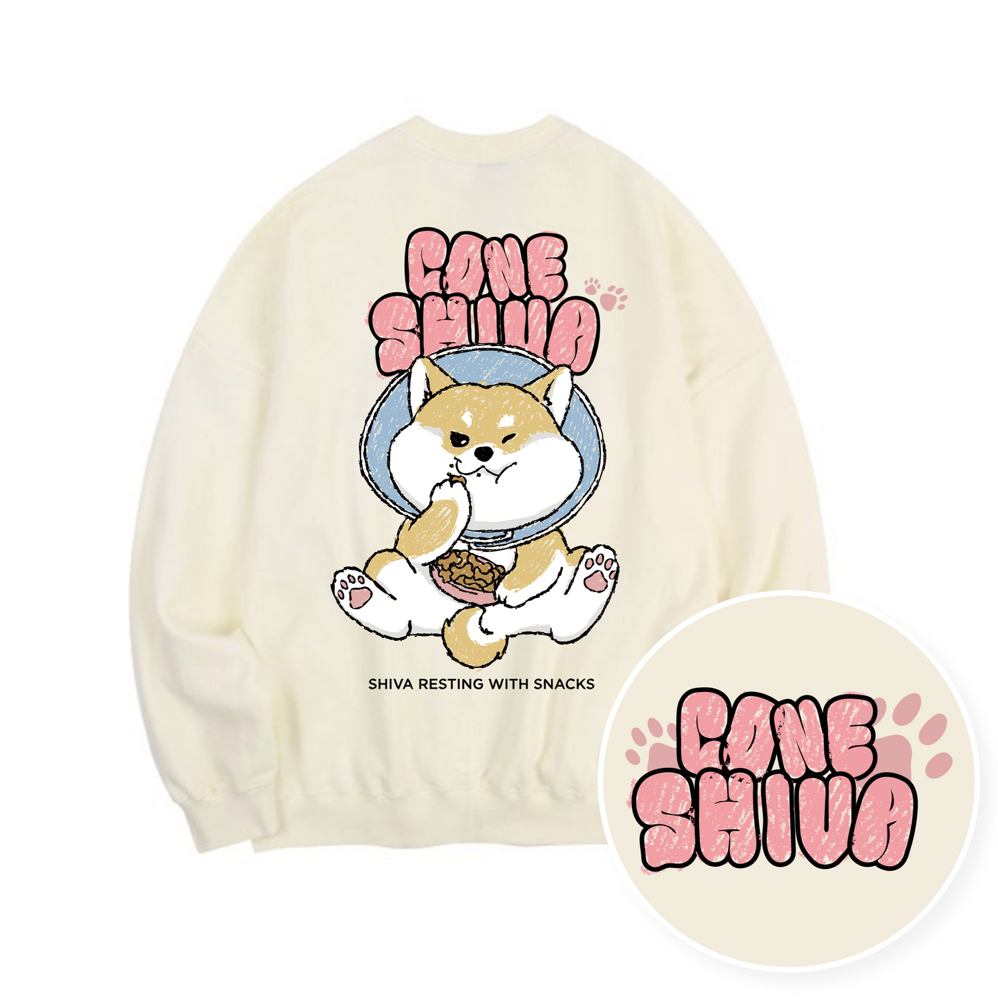 TSP - 52 Snack Eating Shiba Inu Sweatshirt