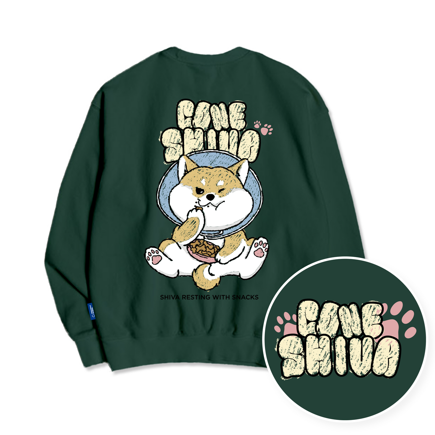 TSP - 52 Snack Eating Shiba Inu Sweatshirt