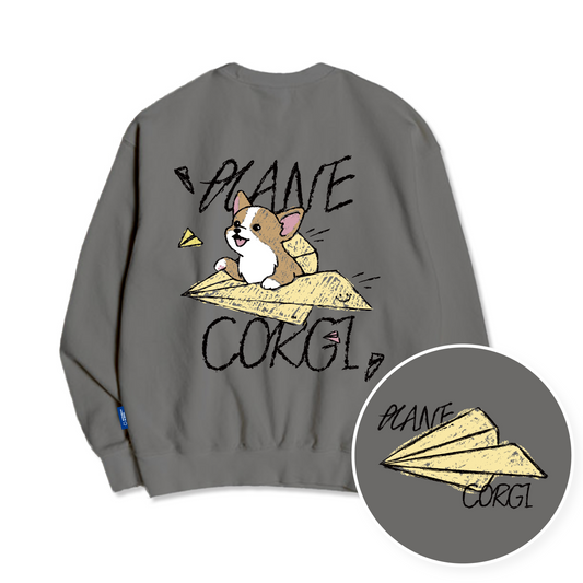 TSP - 53 Paper Airplane Corgi Sweatshirt