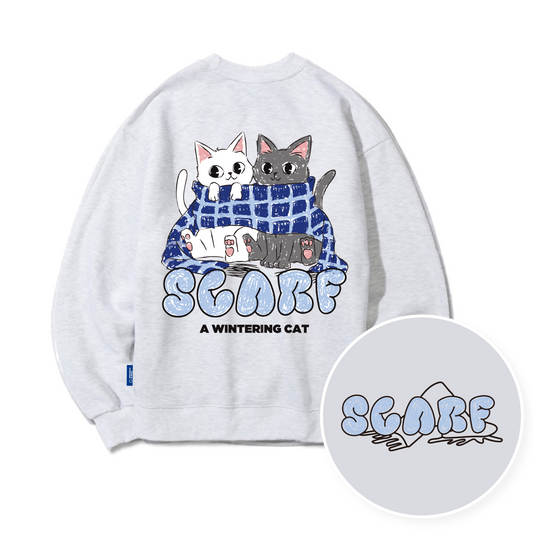 TSP - 55 Couple Scarf Cat Sweatshirt