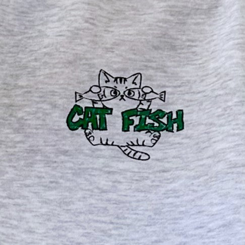 TSP-59 Cat with Fish Blindfold Sweatshirt