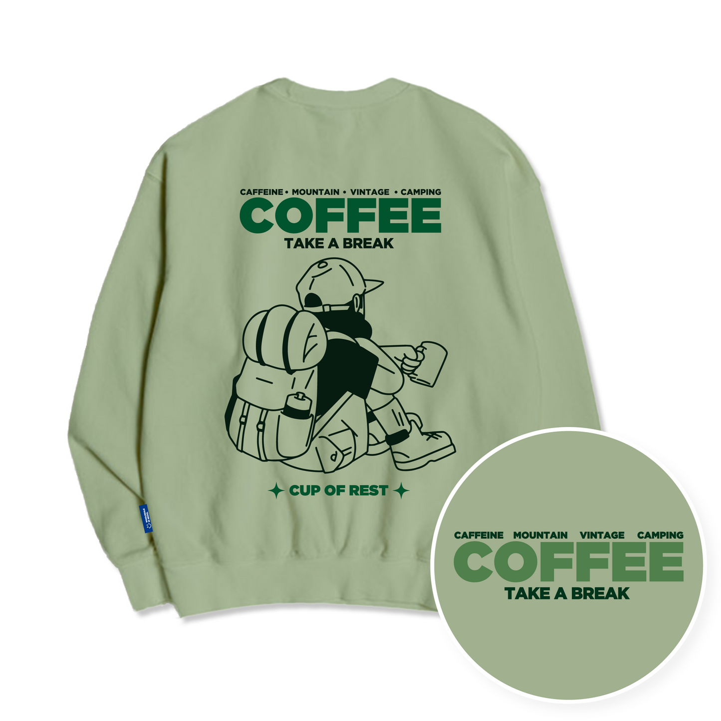 TSP-61 Coffee and Relaxation Fleece Sweatshirt