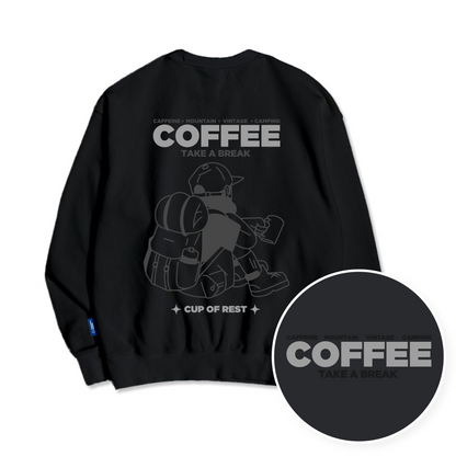 TSP-61 Break a rest with Coffee Fleece-lined Sweatshirt