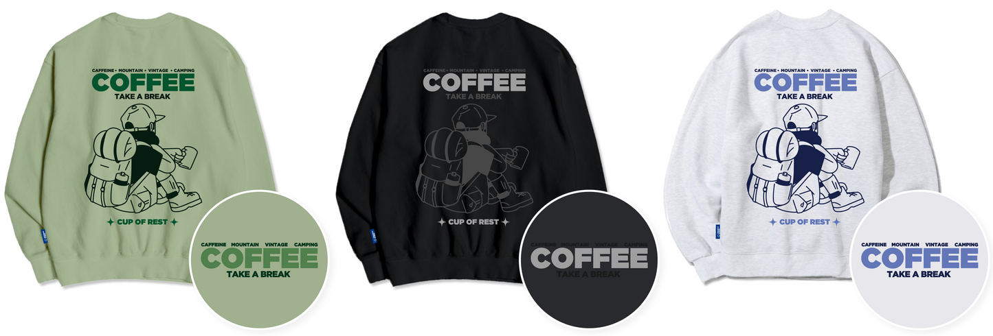 TSP-61 Coffee and Relaxation Fleece Sweatshirt