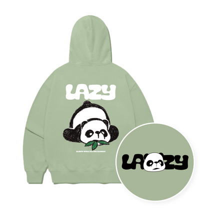 TSP-67 Lazy Panda Fleece-lined Hoodie