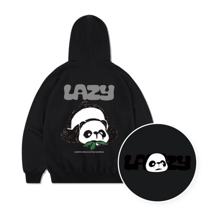 TSP-67 Lazy Panda Fleece-lined Hoodie