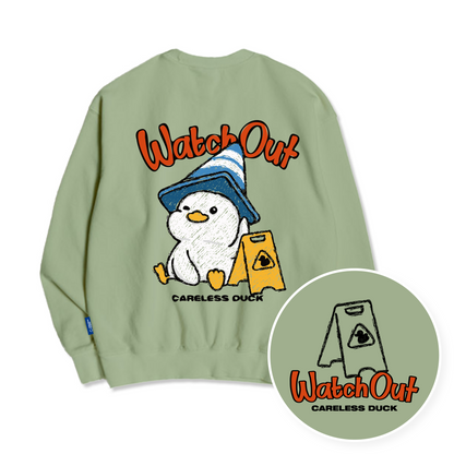 TSP-71 Watch Out! Duck Fleece-lined Sweatshirt