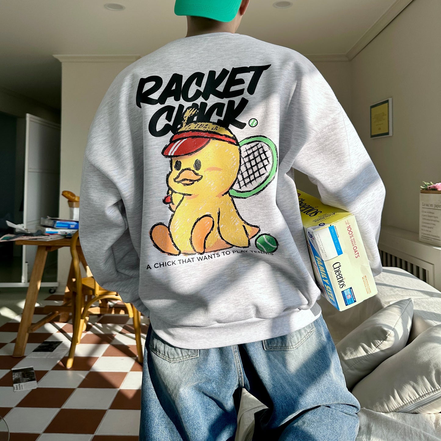 TSP-73 Racket Chick Fleece-lined Sweatshirt