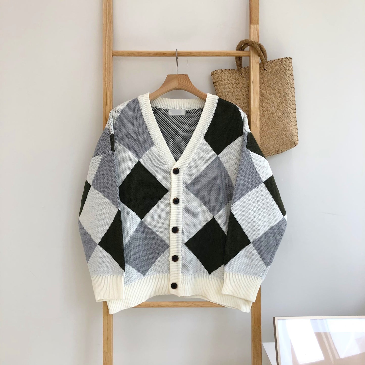 TSP-76 Diamond Knit Cardigan