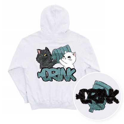 TSP - 87 Drink up! Cat Hoodie