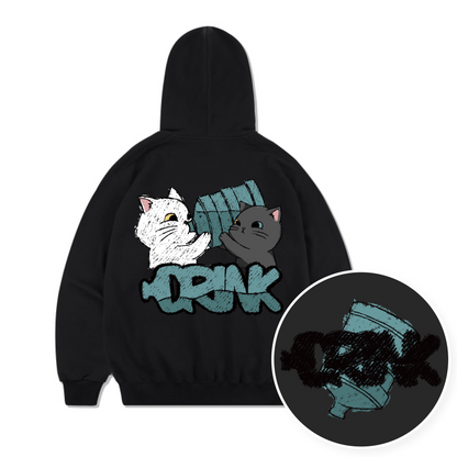 TSP - 87 Drink up! Cat Hoodie