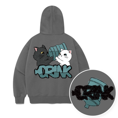 TSP - 87 Drink up! Cat Hoodie