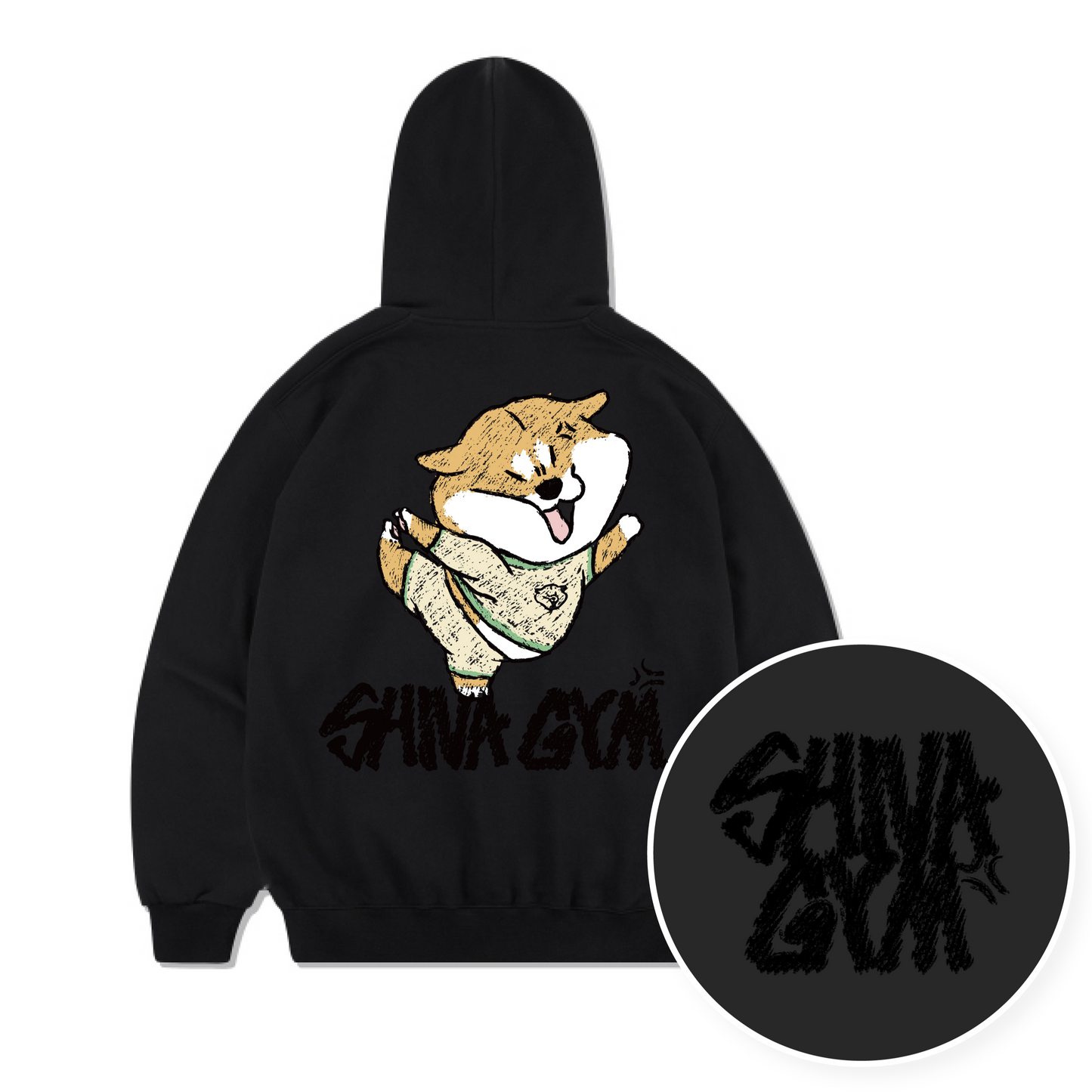 TSP - 93 Working out Shiba Hoodie