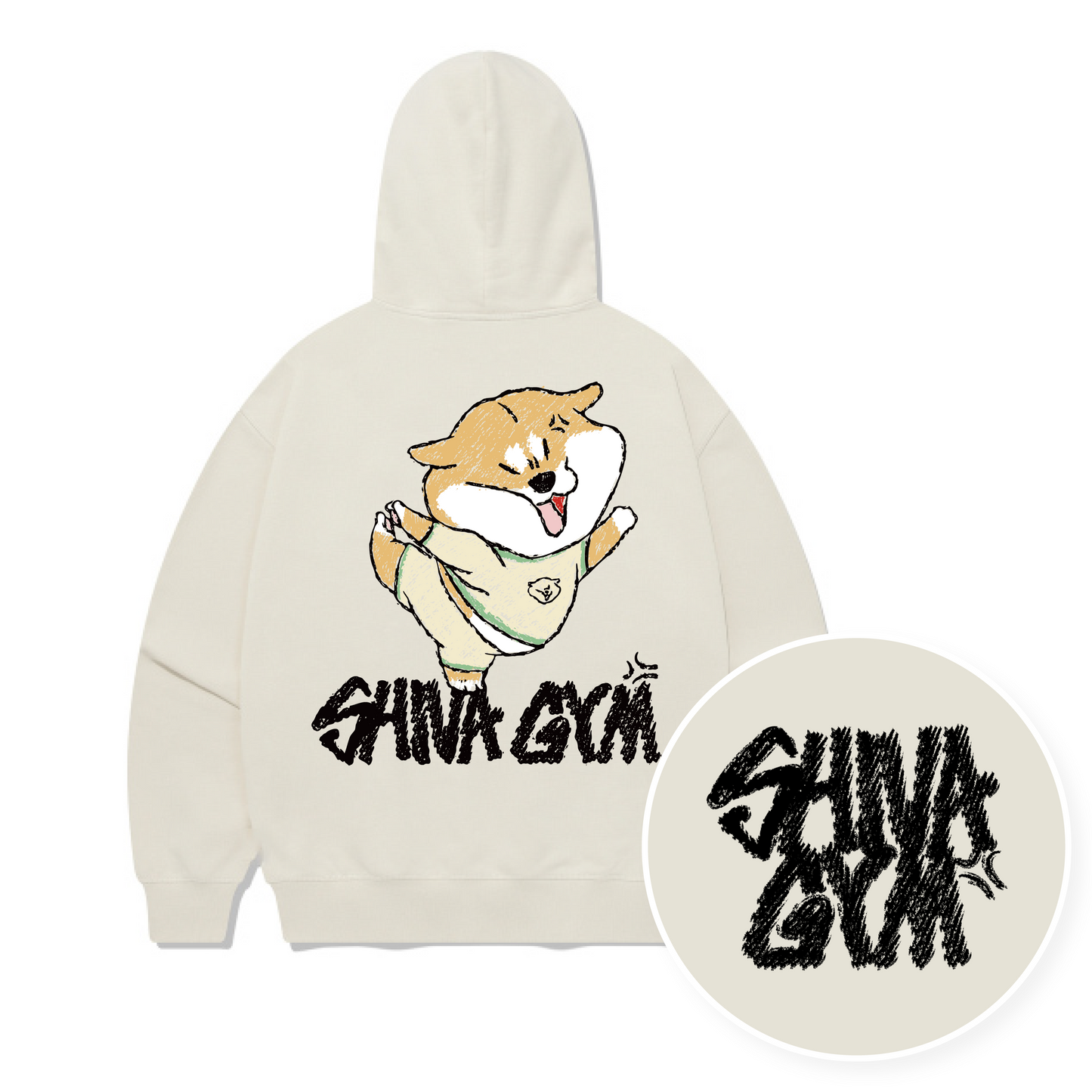 TSP - 93 Working out Shiba Hoodie