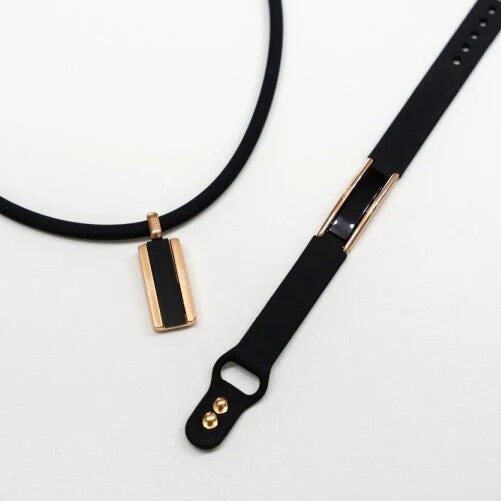 [Clavis] Hera Bracelet + Necklace Set - Black Rose Gold