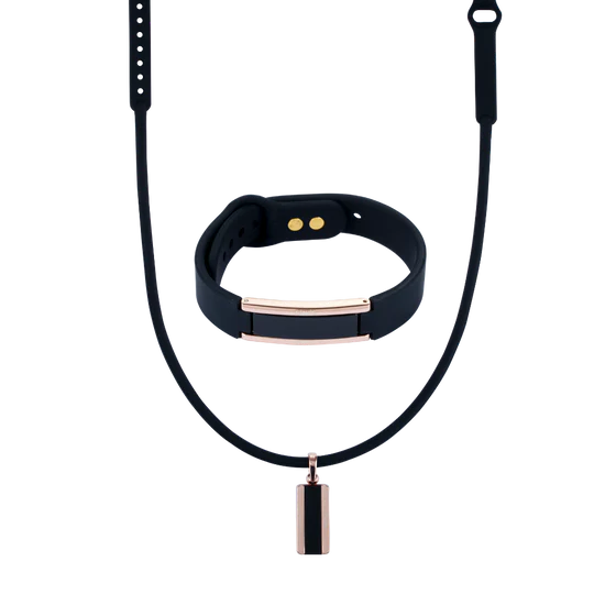 [Clavis] Hera Bracelet + Necklace Set - Black Rose Gold