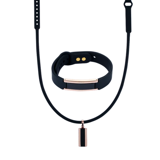 [Clavis] Hera Bracelet + Necklace Set - Black Rose Gold